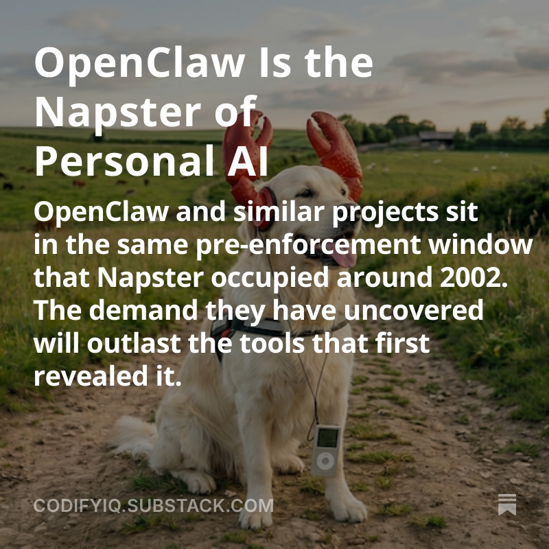 OpenClaw Is the Napster of Personal AI